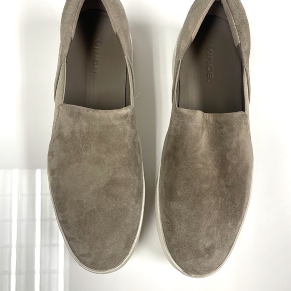 Vince Gray Suede Warren Eco Sneaker - Picture 2 of 4